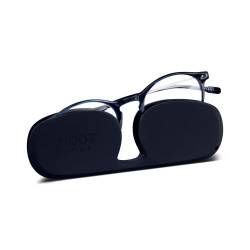 Nooz Optics - Blaulichtfilter brille ohne sehstärke Damen und Herren für Bildschirm, Smartphone, Gaming oder Fernsehen - Runde Form - Blau Farbe - Cruz Collection von Nooz