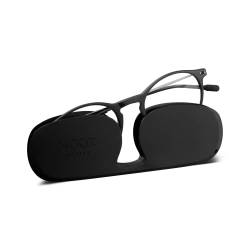 Nooz Optics - Blaulichtfilter brille ohne sehstärke Damen und Herren für Bildschirm, Smartphone, Gaming oder Fernsehen - Runde Form - Schwarze Farbe - Cruz Collection von Nooz