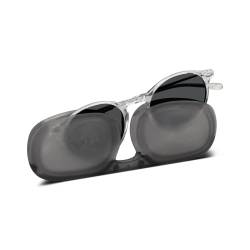 Nooz Sonnenbrille mit Sehstärke für Männer und Frauen Couleur Crystal +1,00 mit ultraflaches Etui - Protection de Catégorie 3 - collection CRUZ von Nooz