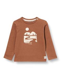 Noppies Baby Baby-Jungen B Tee LS Raroria T-Shirt, Cacoa Brown-P785, 50 von Noppies
