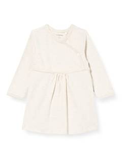 Noppies Baby Baby-Mädchen G Dress ls Nevada Kinderkleid, RAS1202 Oatmeal-P611, 50 von Noppies