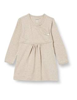 Noppies Baby Baby-Mädchen G Dress ls Nevada Kinderkleid, Taupe Melange-P757, 56 von Noppies