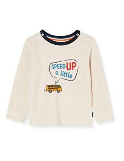 Noppies Baby-Jungen B Regular T-Shirt ls Massena Langarmshirt, Beige (Whisper White Melange P202), (Herstellergröße: 62) von Noppies