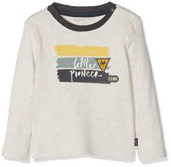 Noppies Baby-Jungen B Tee Regular ls Alvin T-Shirt, Beige (Whisper White Melange P202), (Herstellergröße: 56) von Noppies