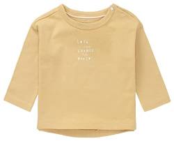 Noppies Baby Langarmshirt Arlington Rundhalsausschnitt mit Holzknöpfen GOTS Bio-Baumwolle (Honey Yellow (gelb), 68) von Noppies