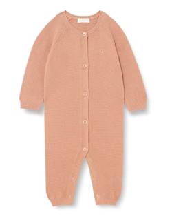 Noppies Baby Unisex Baby Playsuit Monrovia Long Sleeve Overalls, Café au lait-P788, 62 von Noppies