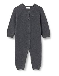 Noppies Baby Unisex Baby Playsuit Monrovia Long Sleeve Overalls, Dark Grey melange-C238, 68 von Noppies