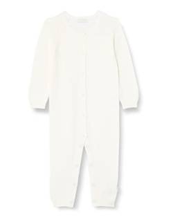 Noppies Baby Unisex Baby Playsuit Monrovia Long Sleeve Overalls, White-C001, 74 von Noppies