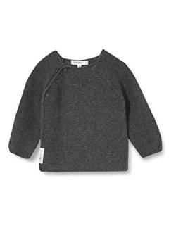 Noppies Baby Unisex Baby U Cardigan Knit ls Pino Strickjacke, Dark Grey melange-C238, 50 von Noppies