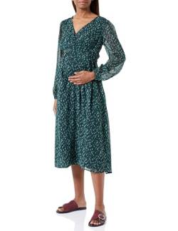 Noppies Damen Dress Foshan Long Sleeve All Over Print Kleid, Green Gables - P982, 34 EU von Noppies