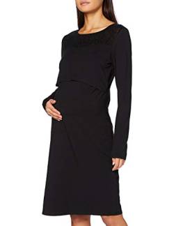 Noppies Damen Dress Nurs Corsham Kleid, Black - P090, 40 EU von Noppies