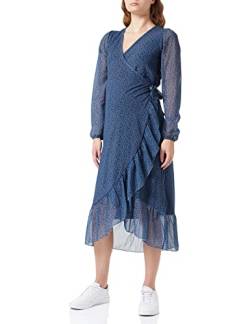 Noppies Damen Dress Olathe Nursing Longs Sleeve Allover Print Kleid, Coronet Blue - P993, 42 EU von Noppies