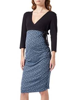 Noppies Damen Dress Olney Nursing 3/4 Sleeve Allover Print Kleid, Black - P090, 40 EU von Noppies