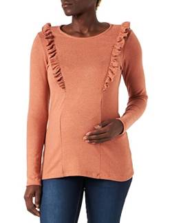 Noppies Damen Pierson Nursing Tee Long Sleeve T Shirt, Cedar Wood - P894, 40 EU von Noppies