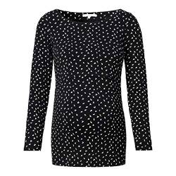 Noppies Damen Tee Nurs Ls Aop Cranbrook T Shirt, Black - P090, 36 EU von Noppies