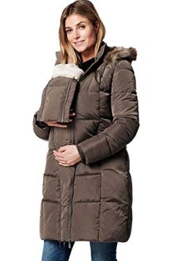 Noppies Damen Umstandsjacke Umstandsjacke Winter Anna 3-way Winterjacke Parker (XXL, Chocolate Chip (P626)) von Noppies