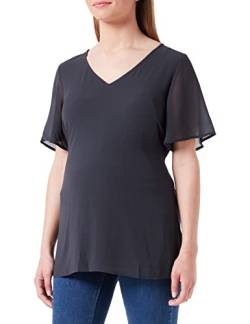 Noppies Maternity Damen Blouse Short Sleeve Kula Bluse, Blue Graphite-P334, S von Noppies