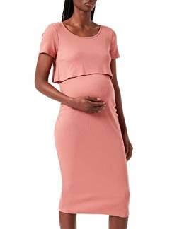Noppies Maternity Damen Dress Nursing Short Sleeve Mia Kleid, Desert Sand-P756, XL von Noppies
