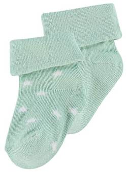 Noppies Unisex Baby U 2 Pck Levi Stars Socken, Grey Mint, 0-3 Monate EU von Noppies