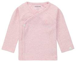 Noppies Unisex Baby U Tee Overlap LS Rib Nanyuki T-Shirt, Light Rose Melange-P799, 68 von Noppies