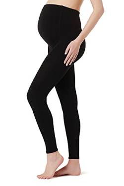 Noppies Winter Umstandsmode Damen Umstandsleggings Leggings Fleece Legging OTB Oslo (XL, Schwarz(Fleece warm)) von Noppies