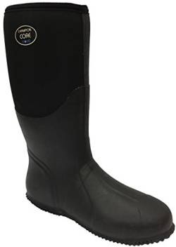 Nora 7962411 Champion CORE Unisex-Erwachsene Gummistiefel, Regenstiefel, Boots mit Neopren Schwarz (Black), EU 46 von Nora