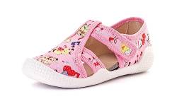 Nordan 410450 bequeme und rutschfeste Kinderschuhe aus Textil für Spaziergänge, Kindergarten und Zuhause (rosa 9499, eu_footwear_size_system, toddler, numeric, medium, numeric_28) von Nordan