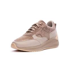 Nordan Modische Sneaker Damen. Sportschuhe Damen aus Leder. Art. 000239 (beige 1099, 40) von Nordan