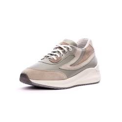 Nordan Modische Sneaker Damen. Sportschuhe Damen aus Leder. Art. 0017 (Oliv 0499, 40) von Nordan