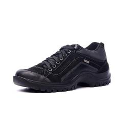 Nordan Original Sneaker Herren. Bequeme warm gefütterte Trainers mit Membran. Herren Schuhe aus Leder. Art. 27680 (schwarz 100, 44) von Nordan