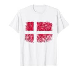 Dänemark Dänische Flagge Dannebrog Skandinavisches Kreuz T-Shirt von Nordic Cross