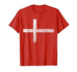 Dänemark Dänische Flagge Dannebrog Skandinavisches Kreuz T-Shirt von Nordic Cross