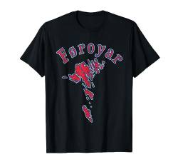 Färöer Inseln Umriss Silhouette Urlaub Reise Natur Foroyar T-Shirt von Nordic Cross