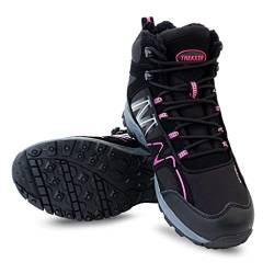 Nordic ProStore Winterstiefel mit Eisspikes, Rutschfeste Schuhe für Damen und Herren, Unisex, Pink (numeric_37) von Nordic ProStore