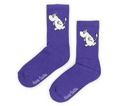 Nordicbuddies Unisex Moomintroll Running Ladies Moomin Sport Socks, Purple, 36-42 von Nordicbuddies