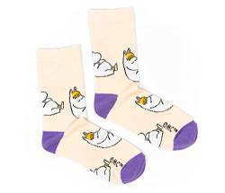 Snorkmaiden Dreaming Ladies Moomin Socks, Beige herrensocken, von Nordicbuddies