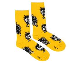 Stinky`s Getaway Men's Moomin Socks, Yellow herrensocken, von Nordicbuddies