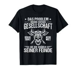 Wikinger Totenkopf. Viking Krieger Spruch Nordmänner T-Shirt von Nordische Mythologie, Wikinger Krieger & Valhalla