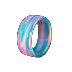 Ringe Eheringe Ring Herren/Damen FüR Hochzeit, Verlobung Blue Cloud Opal Ring Bunte Chunky Rings Bands FüR MäDchen Damen Strandschmuck (8) von Nordterm