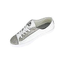 Nordways Damen ZOE Sneaker, weiß/silberfarben, 38 EU von Nordways