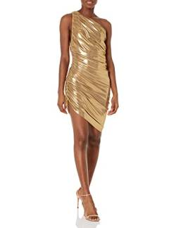 Norma Kamali Women's Diana Mini Casual Night Out Dress, Gold, Medium von Norma Kamali