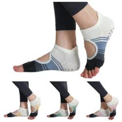 4 Paar Damen Yoga Socken Anti-Rutsch-Socken Fünf Finger Socken Stoppersocken Zehensocken Pilates Tanz Ballett Fitness von Norsen