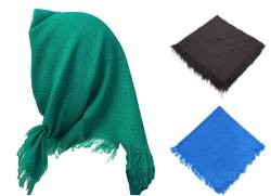 Norsen 3 Stücke Basic Damen Kopftuch Schal mit Quaste 74 x 74cm Muslimischer Kopftuch Hijab Damen Kopfbedeckung Turban Kopftuch für Hofarbeit Warmer Turban Schal Kopftuch für ältere Menschen von Norsen