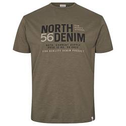 North 56-4 Men's North 56Denim Printed T-Shirt, Dusty Olive Green, 6XL von North 56*4