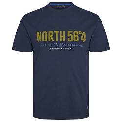 North 56-4/North 56Denim Herren North 56-4 T-Shirt, Blau, 5XL Größen von North 56-4/North 56Denim