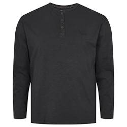 North 56Denim - Granddad Tee L/S - 100% Cotton - 0099 Black von North 56-4/North 56Denim