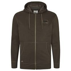 North 56Denim - Hooded Sweatshirt with Zipper - 60% Cotton, 40% Polyester - 0666 Peat von North 56*4