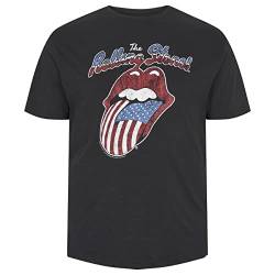 North 56-4 Men's North 56Denim Rolling Stones License Tee T-Shirt, Schwartz, XXL von North 56*4