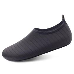 North Bund Herren Wasserschuhe Damen Badeschuhe Aquaschuhe Schwimmschuhe Strandschuhe Barfußschuhe Surfschuhe Schwarz 36/37 von North Bund