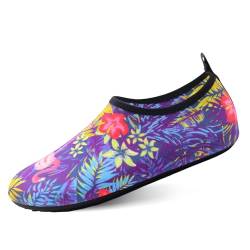 North Bund Herren Wasserschuhe Damen Badeschuhe Aquaschuhe Schwimmschuhe Strandschuhe Barfußschuhe Surfschuhe violett 42/43 von North Bund